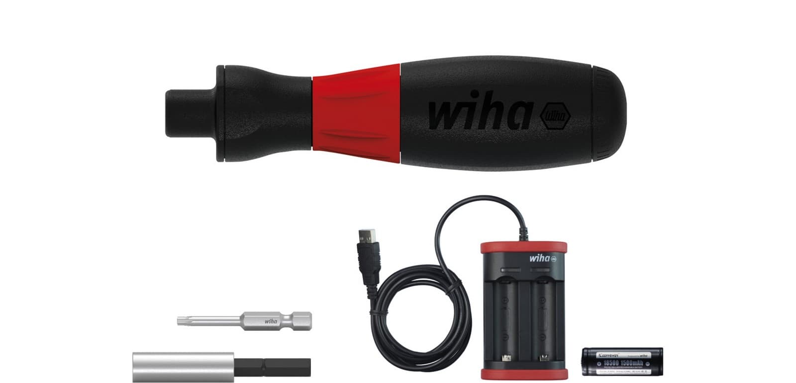 Wiha 43631 speedE® Industrial e-Set odvijača Torx®, 5 delova, sa baterijom i USB punjačem