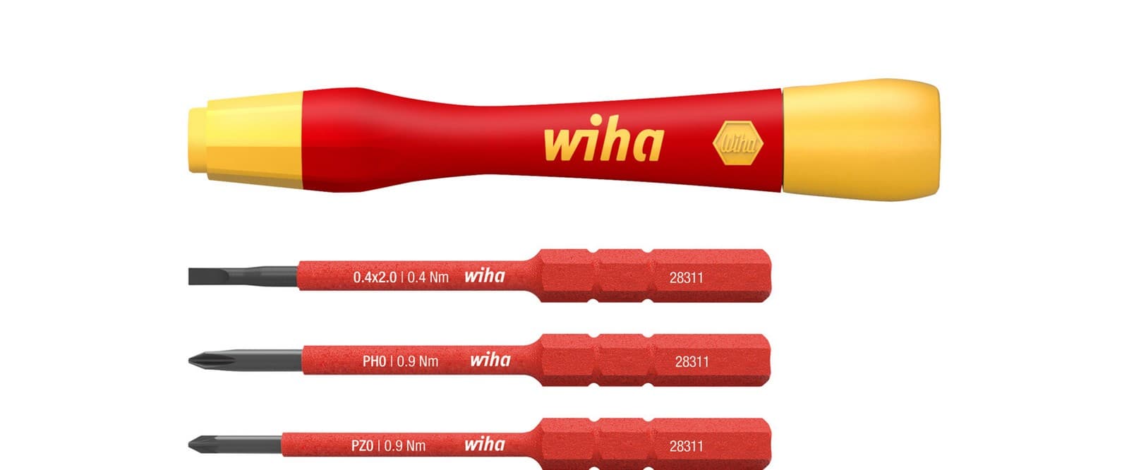 Wiha 43167 set preciznih odvijača, 4 dela, SlimVario®