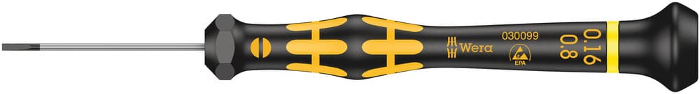 Wera 1578 A ESD Kraftform mikro odvijač SL, 0,16 x 0,8 x 40 mm, 05030099001