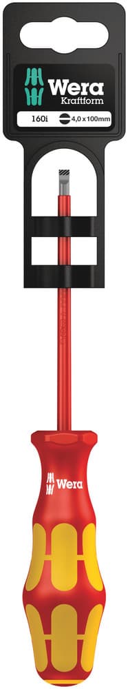 Wera 160 i VDE izolovani odvijač SL, 0,8 x 4 x 100 mm, 05100003001