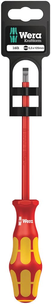 Wera 160 i VDE izolovani odvijač SL, 1 x 5,5 x 125 mm, 05100004001