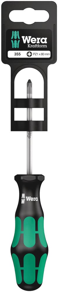 Wera 355 odvijač PZ 1 x 80 mm, 05100056001