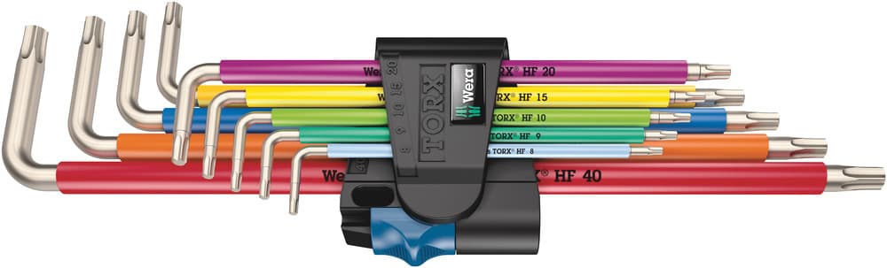 Wera 3967/9 TX SXL Multicolour HF nerđajući 1 set imbus ključeva sa funkcijom držanja, nerđajući, 9 komada, 05022689001