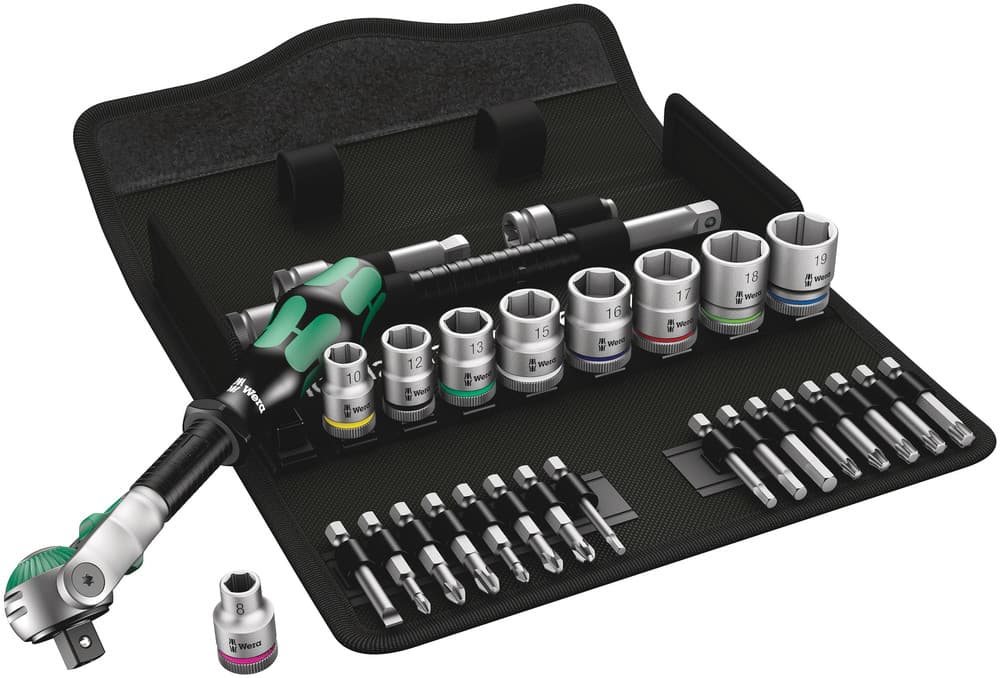 Wera 8100 6 Zyklop set gedora, 3/8", metrički, 29 komada, 05004046001