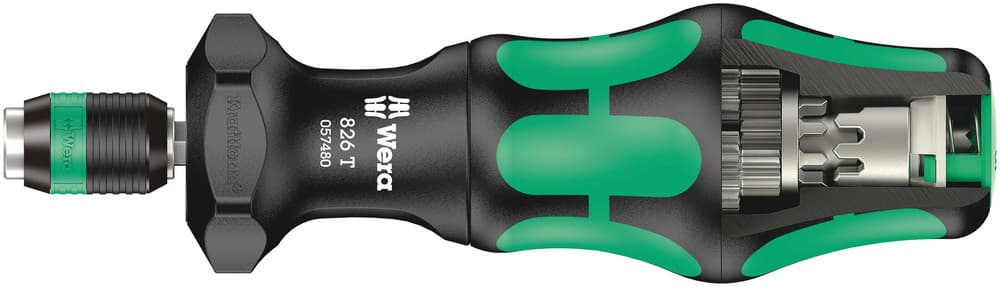 Wera 826 T Kraftform Turbo Odvijač sa držačem za bitove Rapidaptor, 1/4" x 146 mm, 05057480001