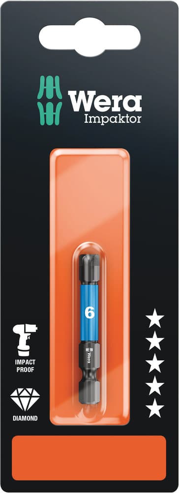 Wera 840/4 IMP DC Impaktor bit SB, 6 x 50 mm, 05073946001