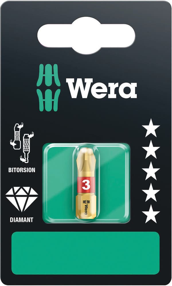 Wera 851/1 BDC bit, pH 3 x 25 mm, 05073334001