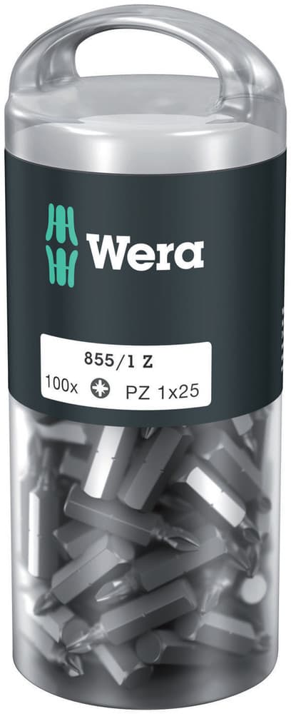 Wera 1x 855/1 Z DIY 100 bit, PZ 1 x 25 mm, 100 komada, 05072443001