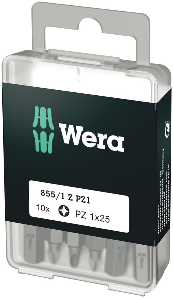 Wera 1x 855/1 Z DIY bit, PZ 1 x 25 mm, 10 komada, 05072403001