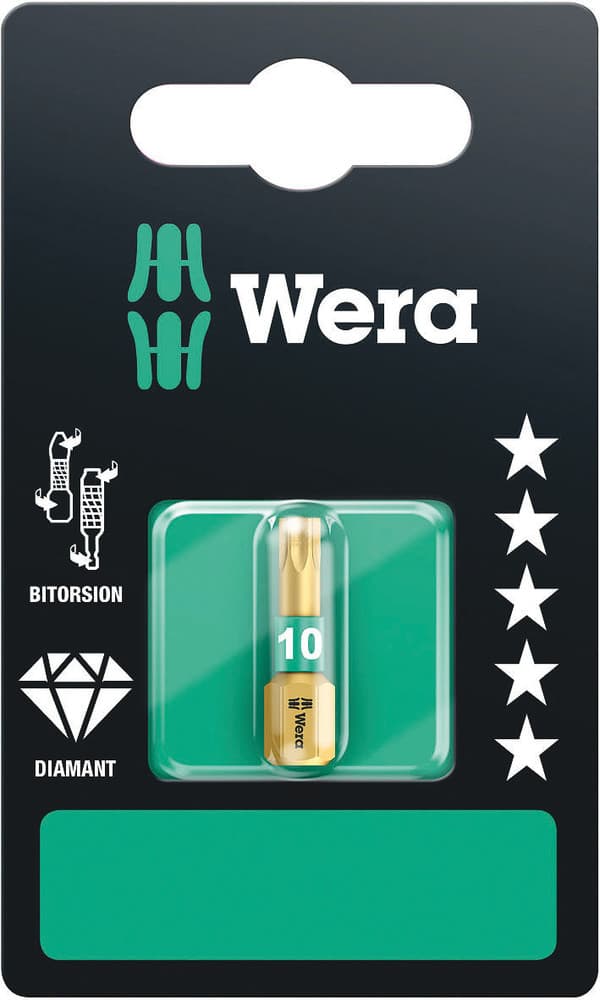Wera  867/1 BDC TORX® bit, TX 10 x 25 mm, 05134374001