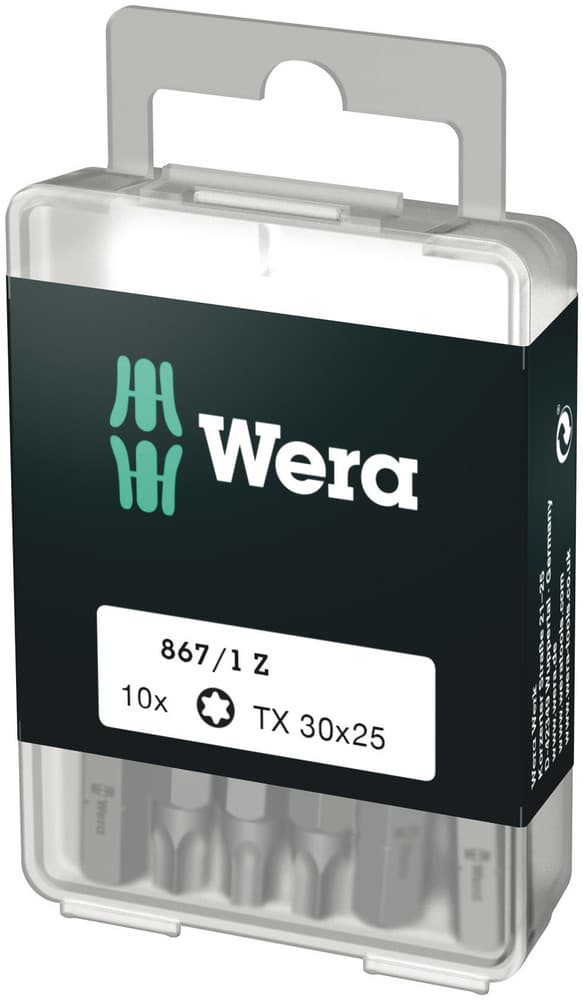 Wera 1x 867/1 DIY TORX® bit, TX 30 x 25 mm, 10 komada, 05072411001
