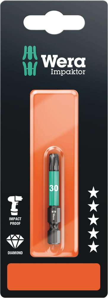 Wera  867/4 IMP DC Impaktor bit, TX 30 x 50 mm, 05073966001