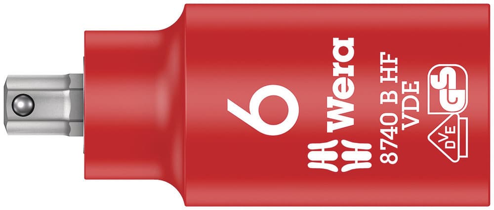 Wera 8740 B VDE HF Zyklop nasadni ključ, izolovan, 3/8", 6 x 55 mm, 05004902001