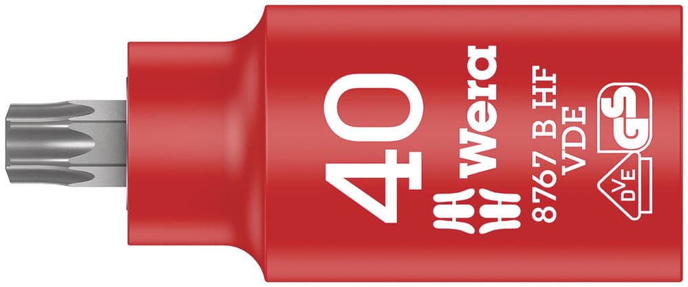 Wera 8767 B VDE HF TORX® Zyklop nasadni ključ, izolovan, 3/8", TX 40 x 55 mm, 05004924001
