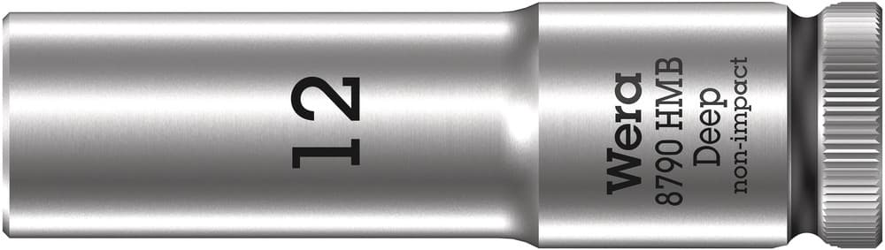 Wera 8790 HMB Duboki nasadni ključ 3/8", 12 x 64 mm, 05004534001