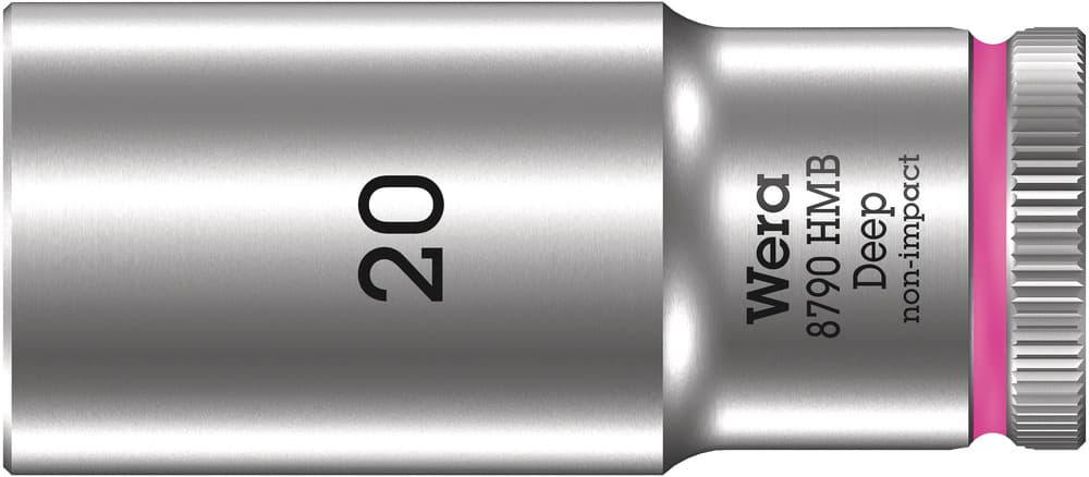 Wera 8790 HMB Duboki nasadni ključ 3/8", 20 x 64 mm, 05004542001