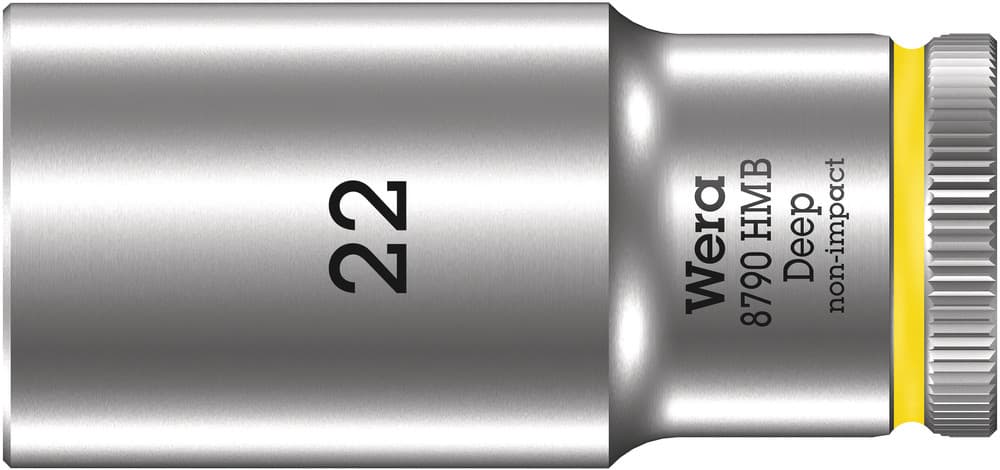 Wera 8790 HMB Duboki nasadni ključ 3/8", 22 x 64 mm, 05004544001