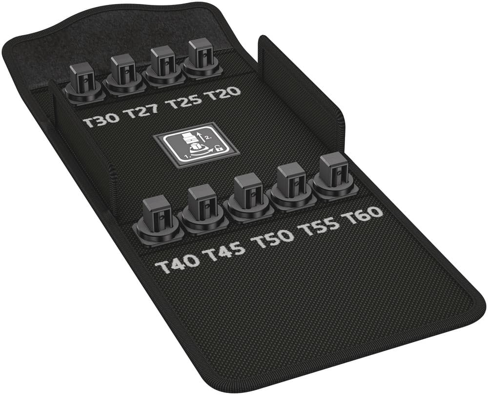 Wera 9404 Tekstilna kutija za nasadne ključeve 8767 C TORX® HF 1, prazna, 152 x 126 x 45 mm, 05136453001