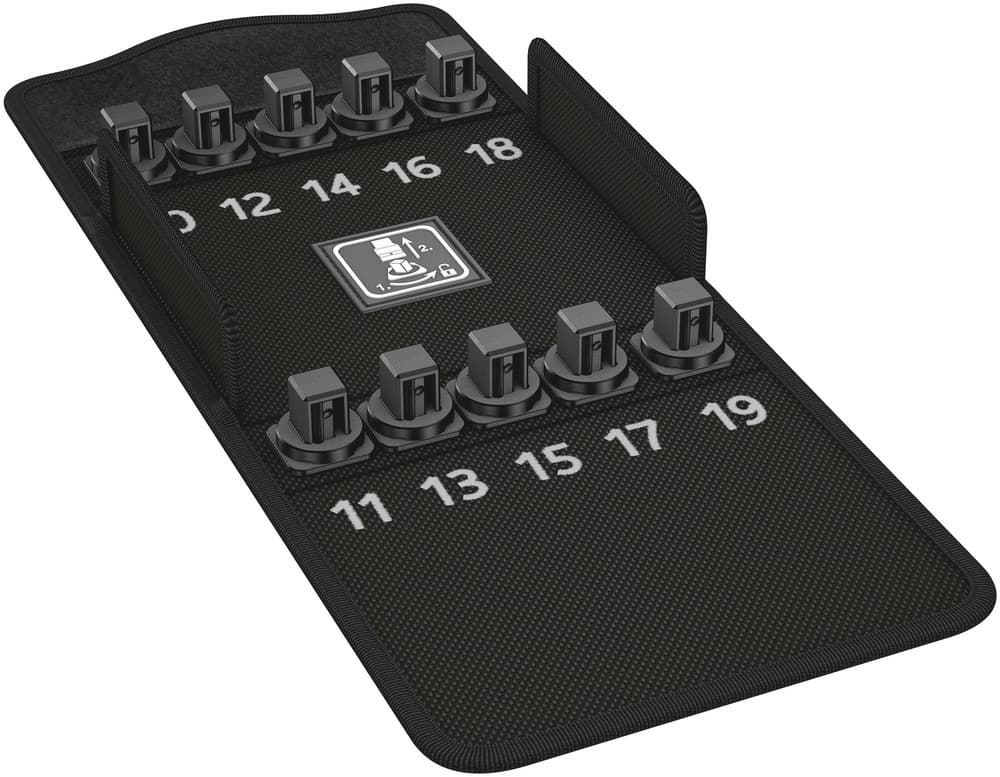 Wera 9408 Tekstilna kutija za nasadne ključeve 8790 HMC HF 1, prazna, 152 x 126 x 45 mm, 05136457001