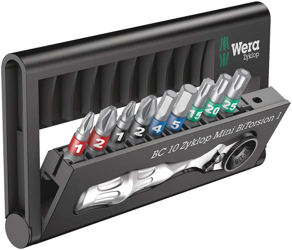 Wera Bit-Check 10 Zyklop Mini BiTorsion 1 set, 10 komada, 05057418001