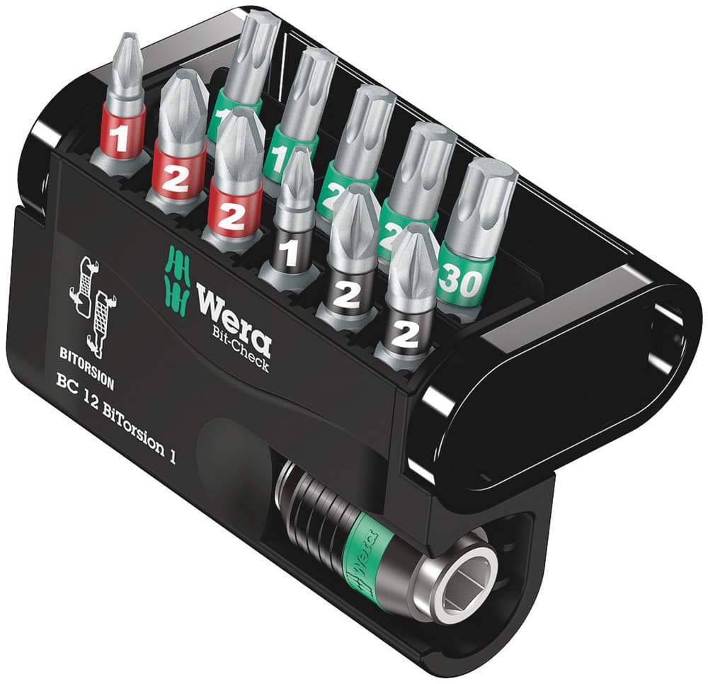 Wera Bit-Check 12 BiTorsion 1 set bitova, 12 komada, 05057420001