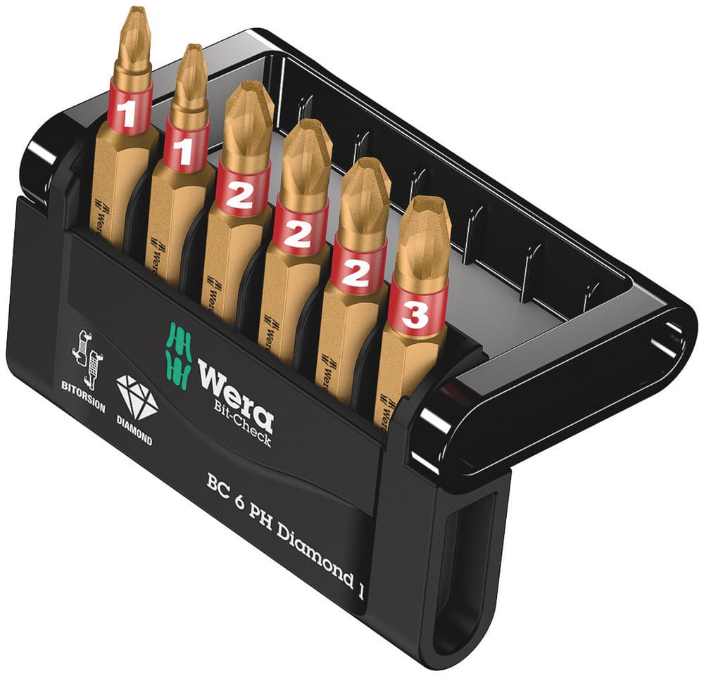 Wera Bit-Check 6 PH Diamond 1 set bitova, 6 komada, 05057404001