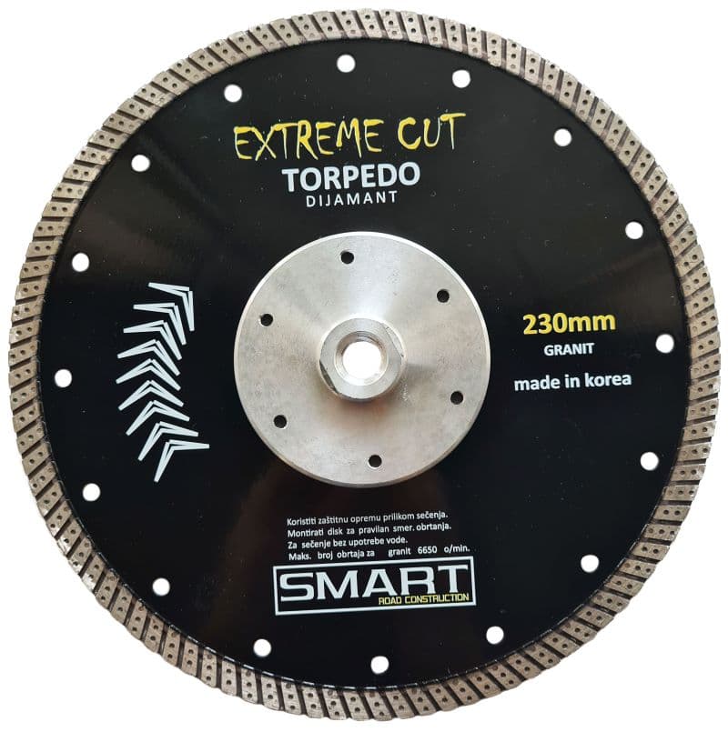 Torpedo ET230GTF Dijamantski disk Granit Exreme Cut 230mm – Sa Flanšnom