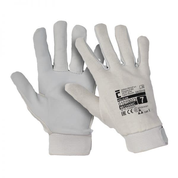 Pelican - kombinovane rukavice sa dlanom od mekane kozje kože