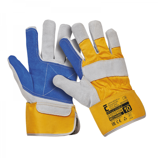 Grylle Double - kombinovane rukavice od goveđeg špalta