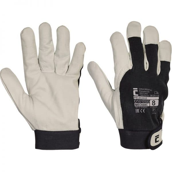 Pelecanus - kombinovane rukavice sa dlanom od mekane kozje kože