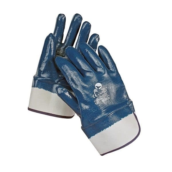 Borin - šivene rukavice sa krutom manžetnom celomočene u nitril