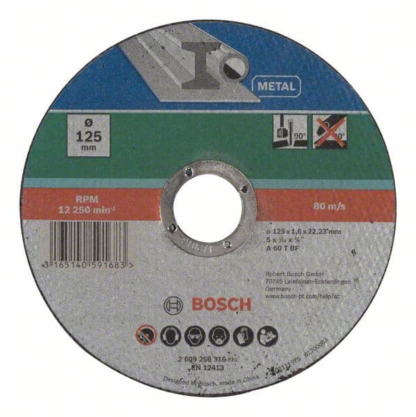 Bosch 2609256316 Rezna ploča ravna, metal