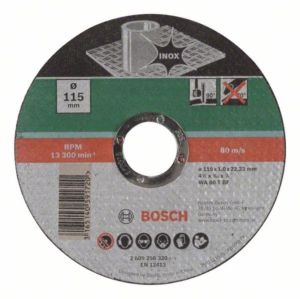 Bosch 2609256320 Rezna ploča ravna, Inox