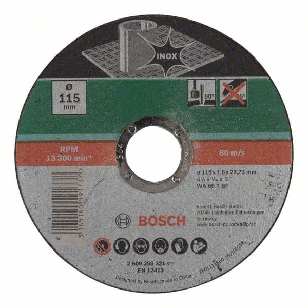 Bosch 2609256321 Rezna ploča ravna, Inox