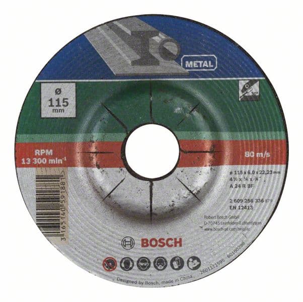 Bosch 2609256336 Brusna ploča ispupčena, metal