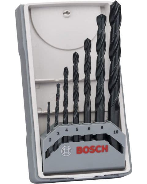 Bosch 7-delni set burgija za metal HSS-R, DIN 338 2,3,4,5,6,8,10 - 2607017036