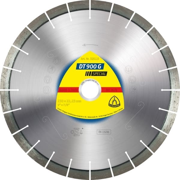 Klingspor DT 900 G Special Dijamantska ploča za ugaone brusilice, 325029, 115 mm