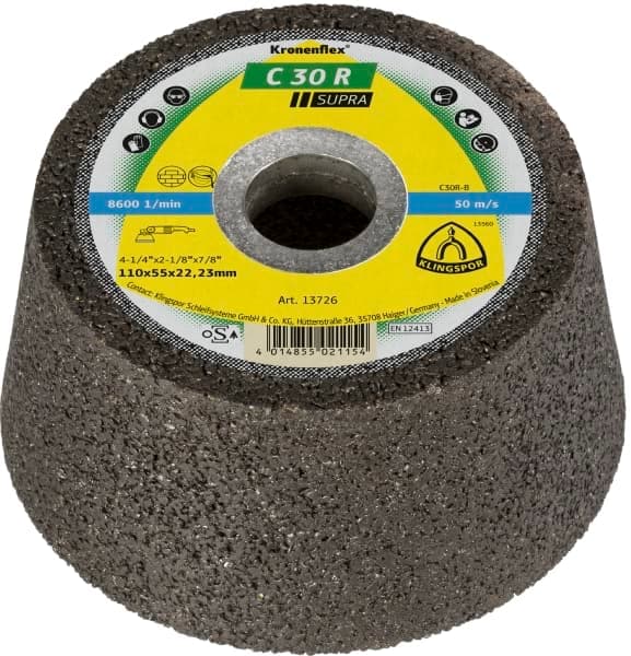 Klingspor C 30 R Supra Brusna šolja Kronenflex®, 13726, 110 mm