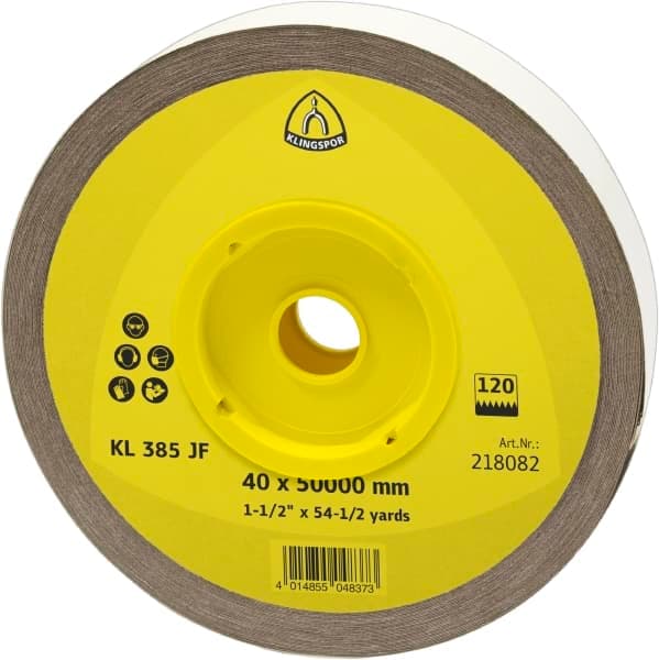 Klingspor KL 385 JF Rolna sa platnenom podlogom, 218197, 25 mm