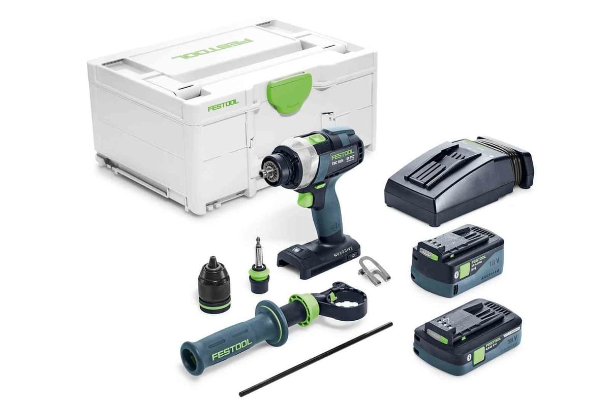 Festool Baterijska bušilica/odvrtač QUADRIVE TDC 18/4 5,0/4,0 I-Plus, F 577649