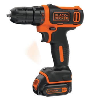 Black+Decker Akumulatorska bušilica odvijač 10.8 Li-Ion + limenka + pribor BDCDD12A80T - slika 5
