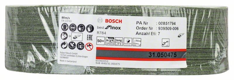 Bosch brusni fiber disk R784, Best for Inox 180 mm, 22,23 mm, 120 - 2608601457 - slika 2