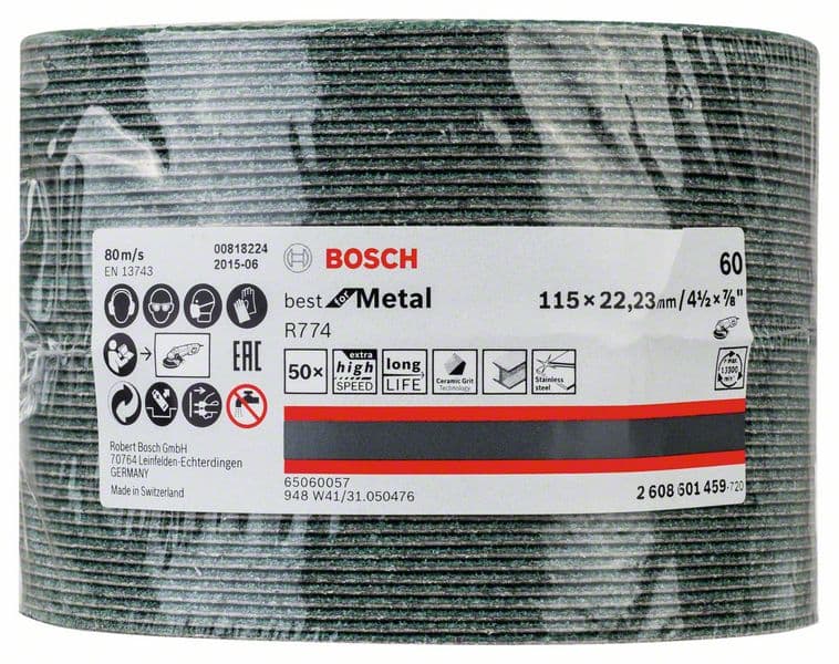 Bosch brusni fiber disk R774, Best for Metal 115 mm, 22,23 mm, 60 - 2608601459 - slika 2