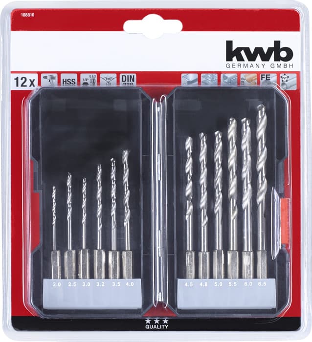 KWB 49108810 S-Box set burgija za metal, 12 delova - slika 2