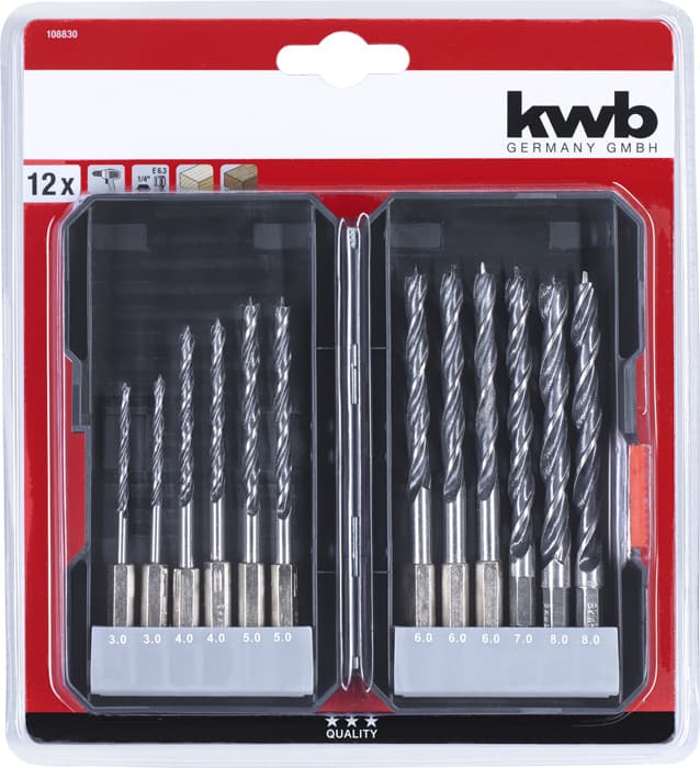 KWB 49108830 S-Box set burgija za drvo 12 delova - slika 3