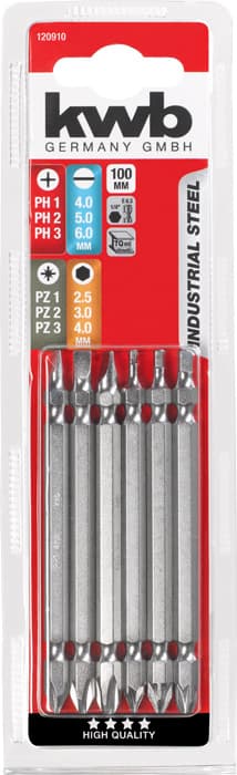 KWB 49120910 set dvostrukih bitova 100 mm, 6 komada - slika 3