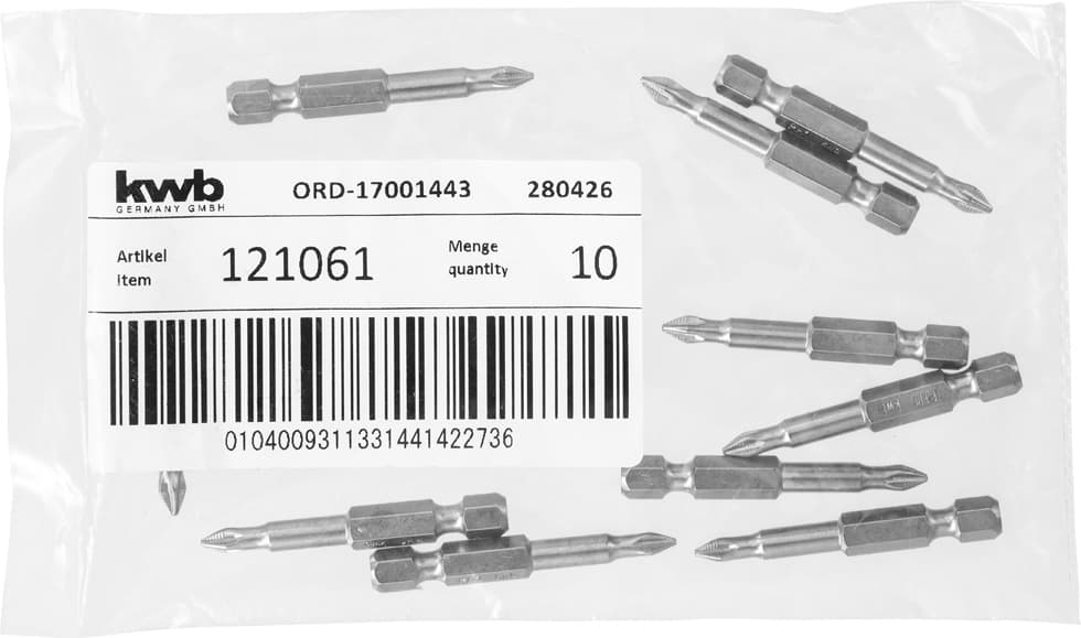 KWB 49121061 bit 50 mm PH 1 industrijski čelik - slika 3