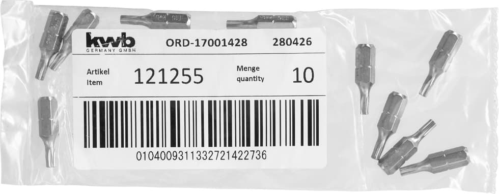 KWB 49121255 bit 25 mm Torx 15 industrijski čelik - slika 3