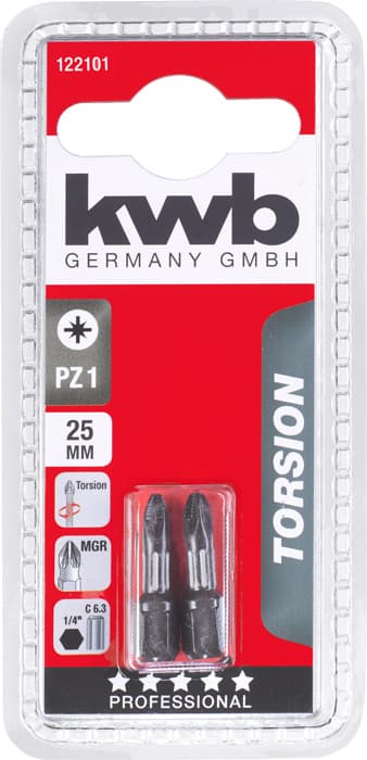 KWB 49122101 2 bita 25 mm PZ 1 Torsion - slika 2