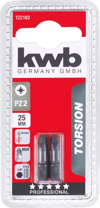 KWB 49122102 2 bita 25 mm PZ 2 Torsion - slika 2